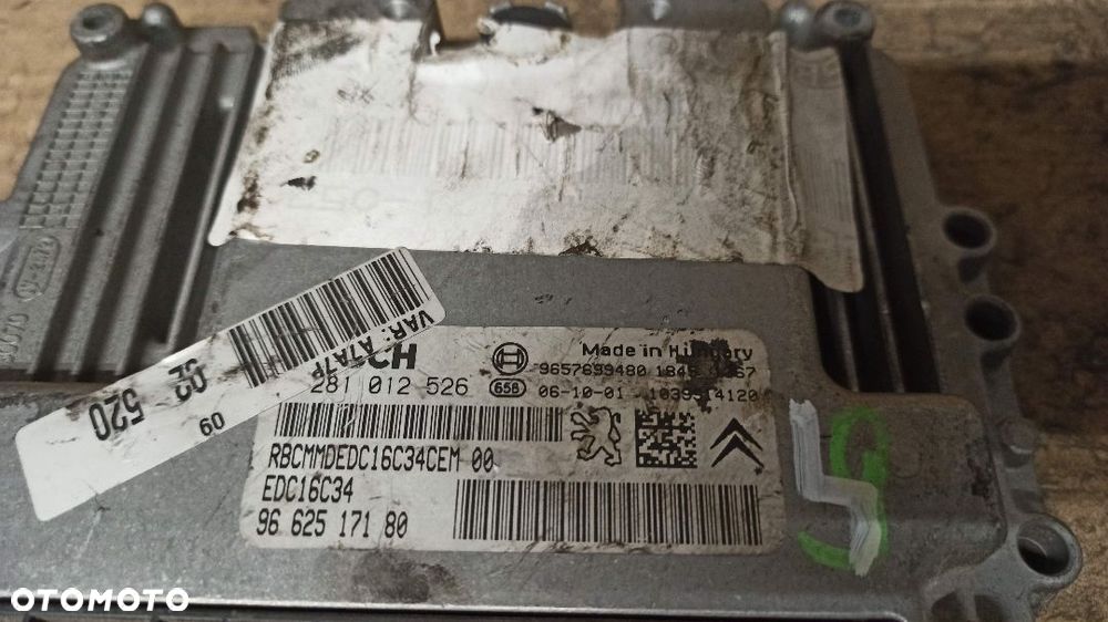 #KOMPUTER PEUGEOT 207 1.4 HDI nr 9662517180 - 2