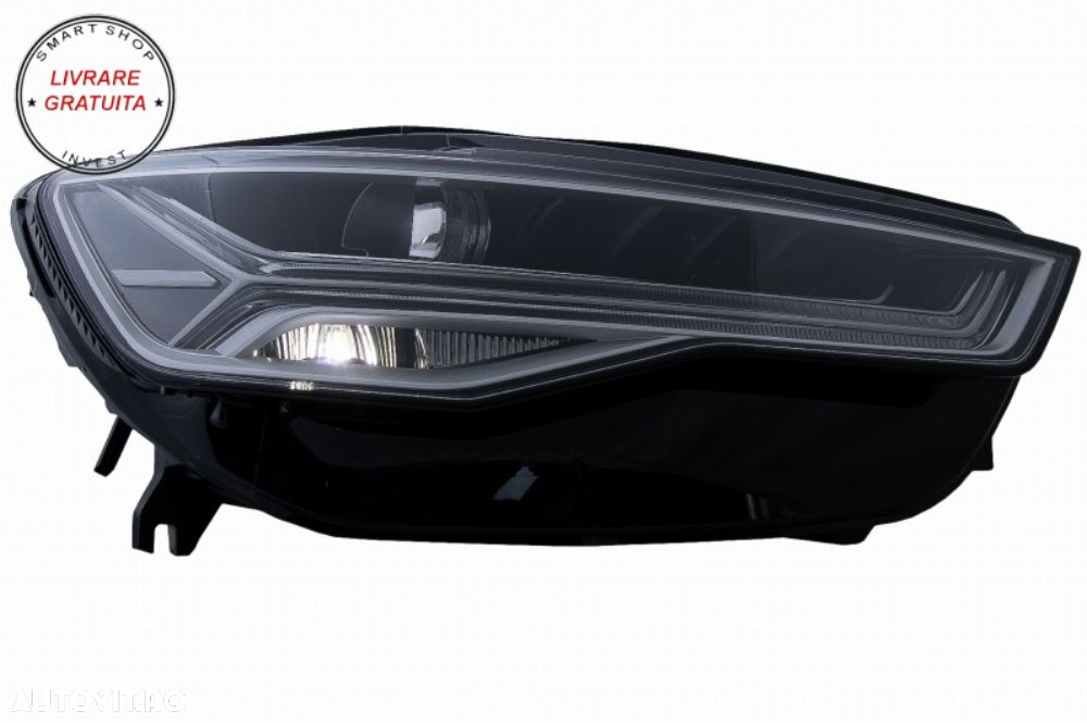 Bara Fata cu Faruri Full LED Semnalizare Dinamica Secventiala Audi A6 4G (2011-201- livrare gratuita - 13