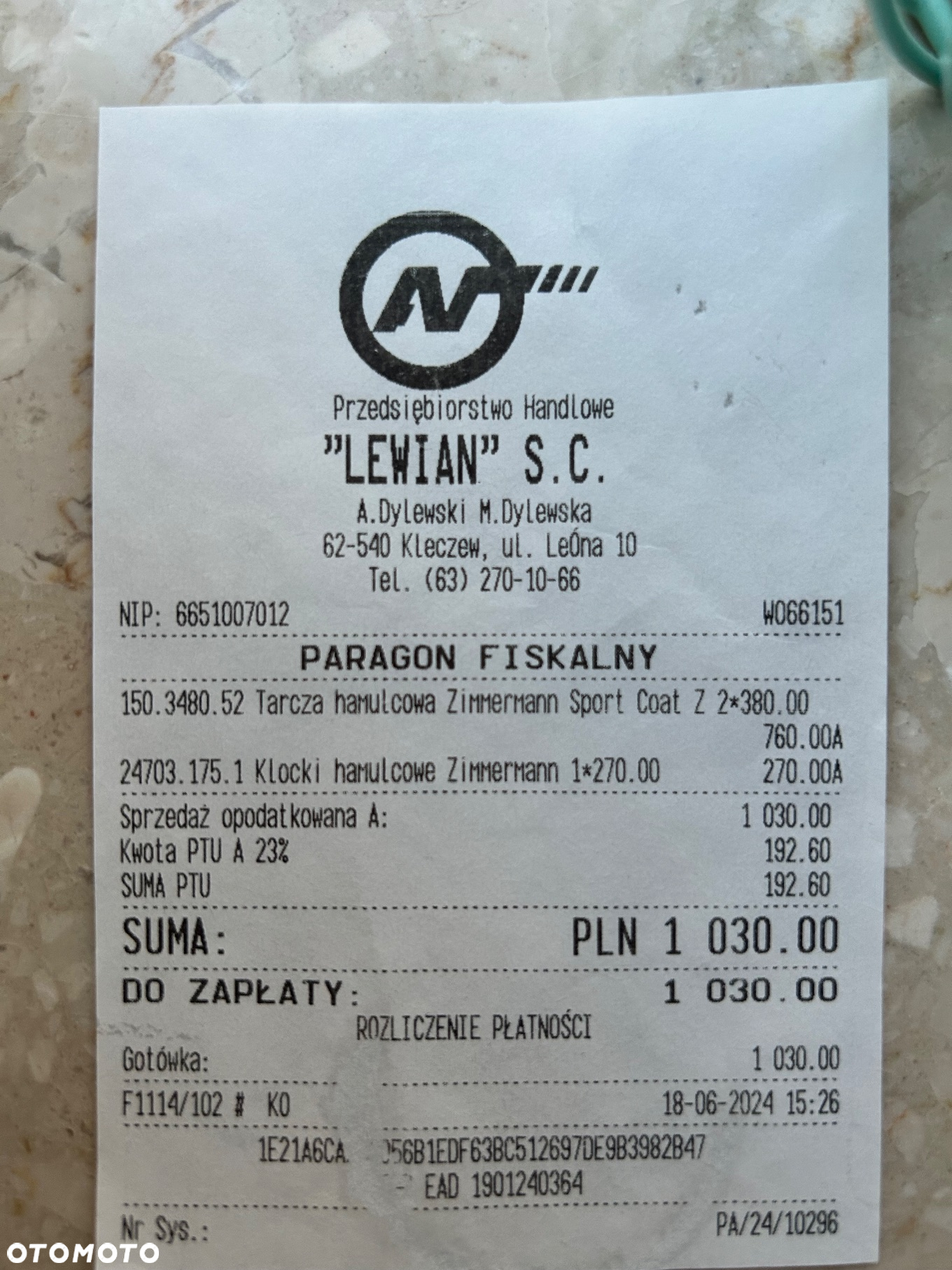 Tarcze klocki Zimmermann sportcoat z 150.3480.52 tylna oś. BMW F10/f11 530d - 7