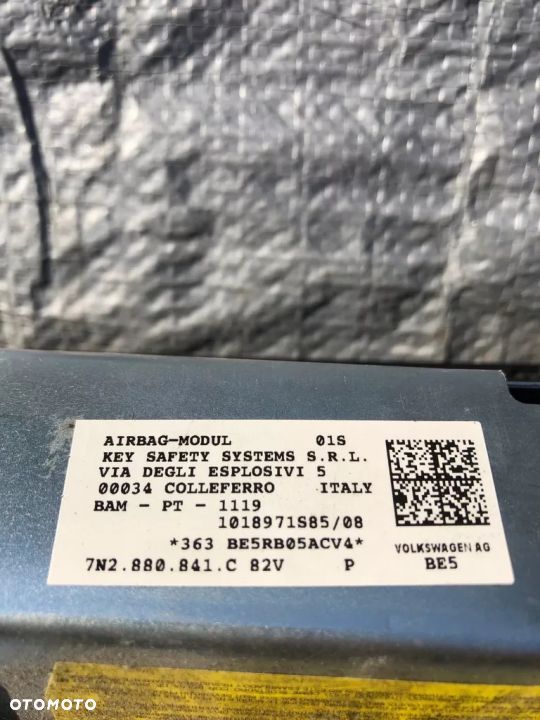PODUSZKA AIRBAG KOLAnowka 7n2880841c oem - 3