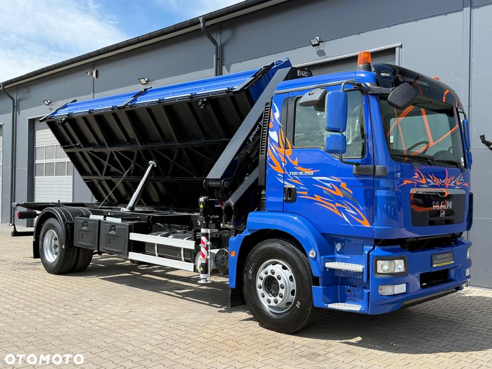 MAN MAN TGM TGL TGS 18.250 // Klimatyzacja / Kiper 6,55 m !!  // wywrotka 3-S + HDS HMF 1420 - K2 // budowlanka // energetyka //żuraw dzwig kran crane // Świeżo sprowadzony!! - 19