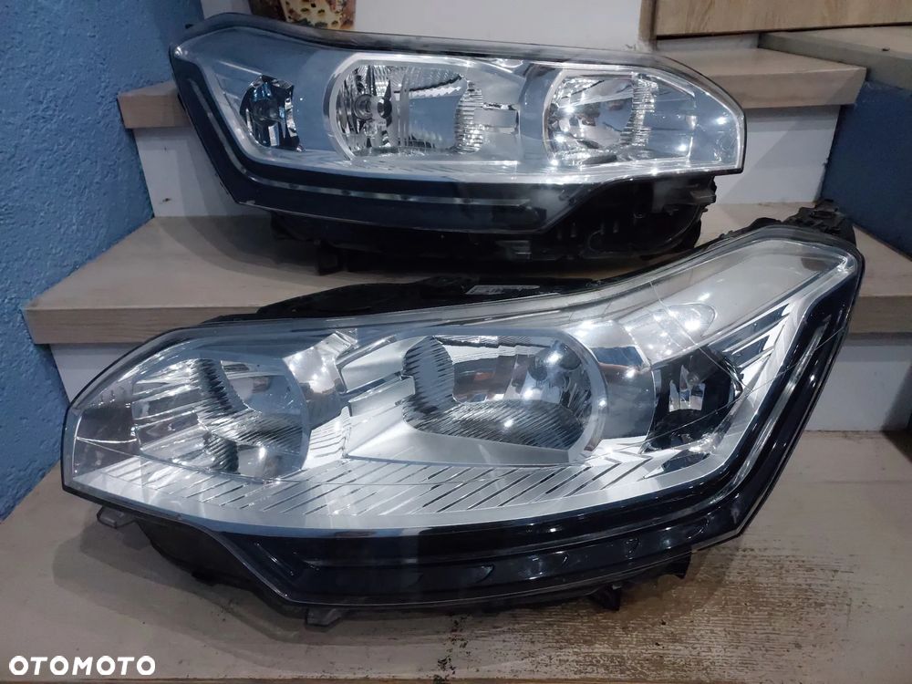 Lampa lampy reflektor przód Citroen C5 III x7 lift LED kompletne Perfekcyjny stan Szybka wysyłka. Nie były naprawiane ani polerowane - 1