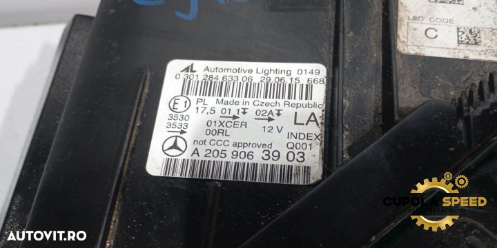 Far stanga Led A2059063903 ( Mic Defect ) Mercedes-Benz C-Class W205/ - 5