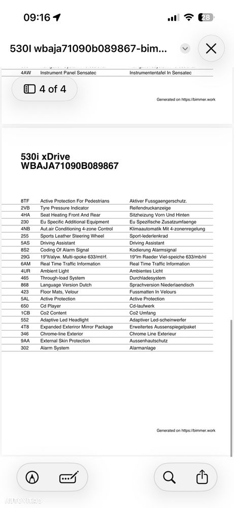 BMW Seria 5 530i xDrive AT - 16