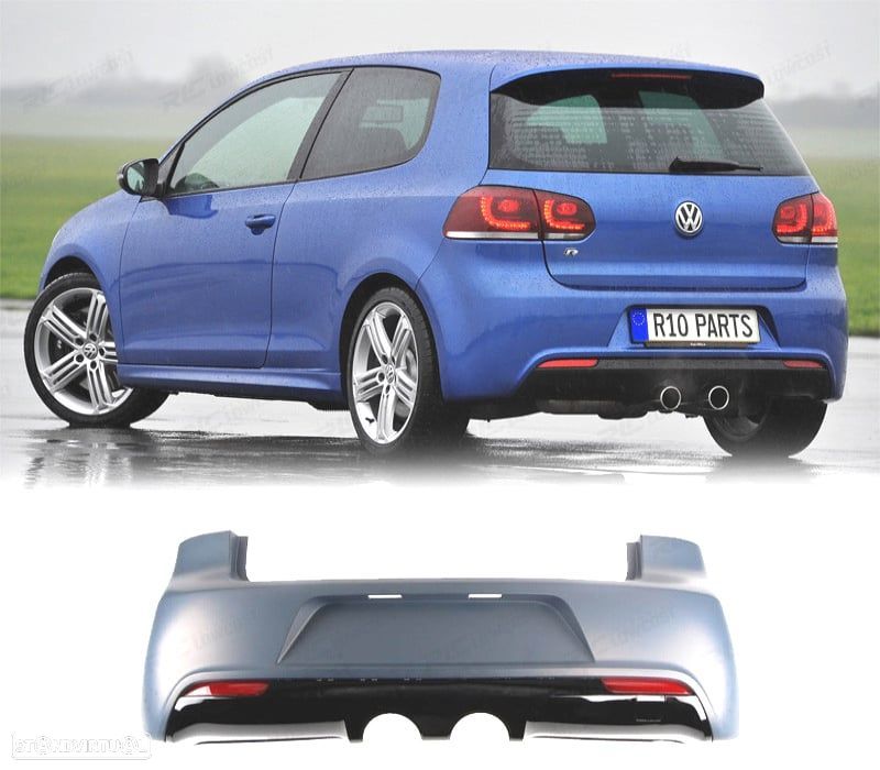PARA-CHOQUES TRASEIRO VOLKSWAGEN VW GOLF 6 08-12 LOOK R20 - 1