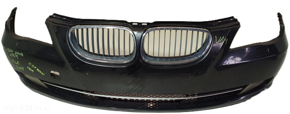 zderzak przedni przód BMW 5 E60 E61 LIFT 07-10 PDC SPRYSKI 475/9 - 1