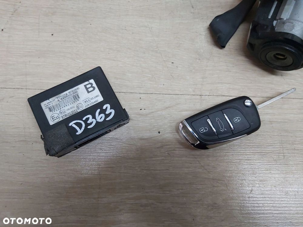 Toyota Avensis T27 LIFT 1,6 d4d komputer kluczyk stacyjka zestaw odpalenia - 2
