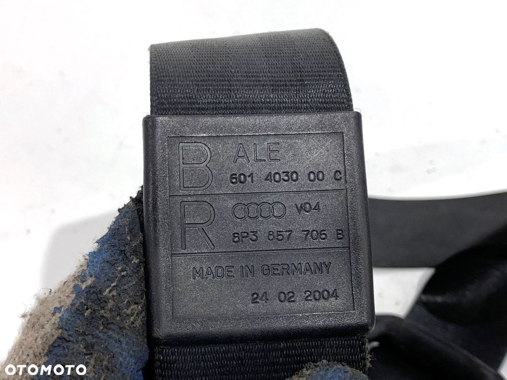 PAS BEZPIECZEŃSTWA PRAWY PRZÓD  AUDI A3 (8P1) 2003 - 2013 2.0 TDI 103 kW [140 KM] olej napędowy - 5