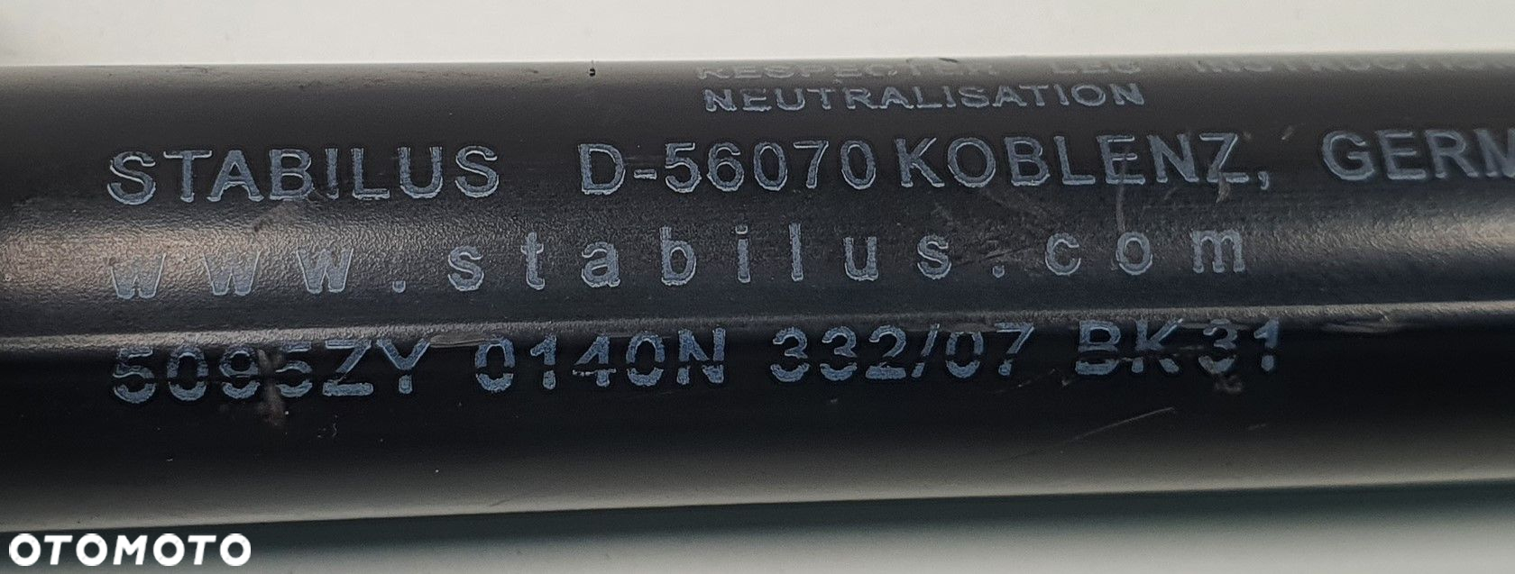 SIŁOWNIK TELESKOP MASKI VOLVO C70 II 31218478 - 2
