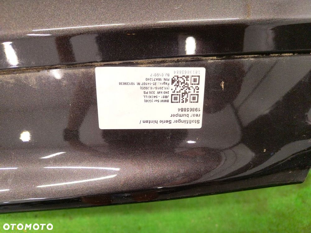 BMW 5 G30 ZDERZAK TYŁ TYLNY B65 6PDC - 6