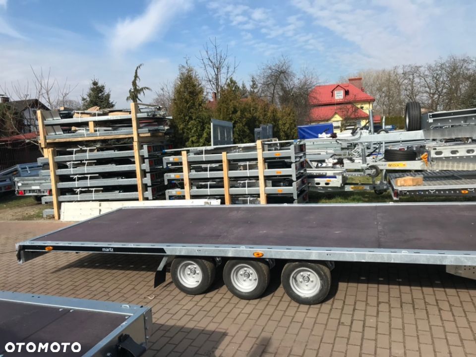 Martz Przyczepa laweta platorma 6x2 3 osie najazdy koła r10c dostawa - 2