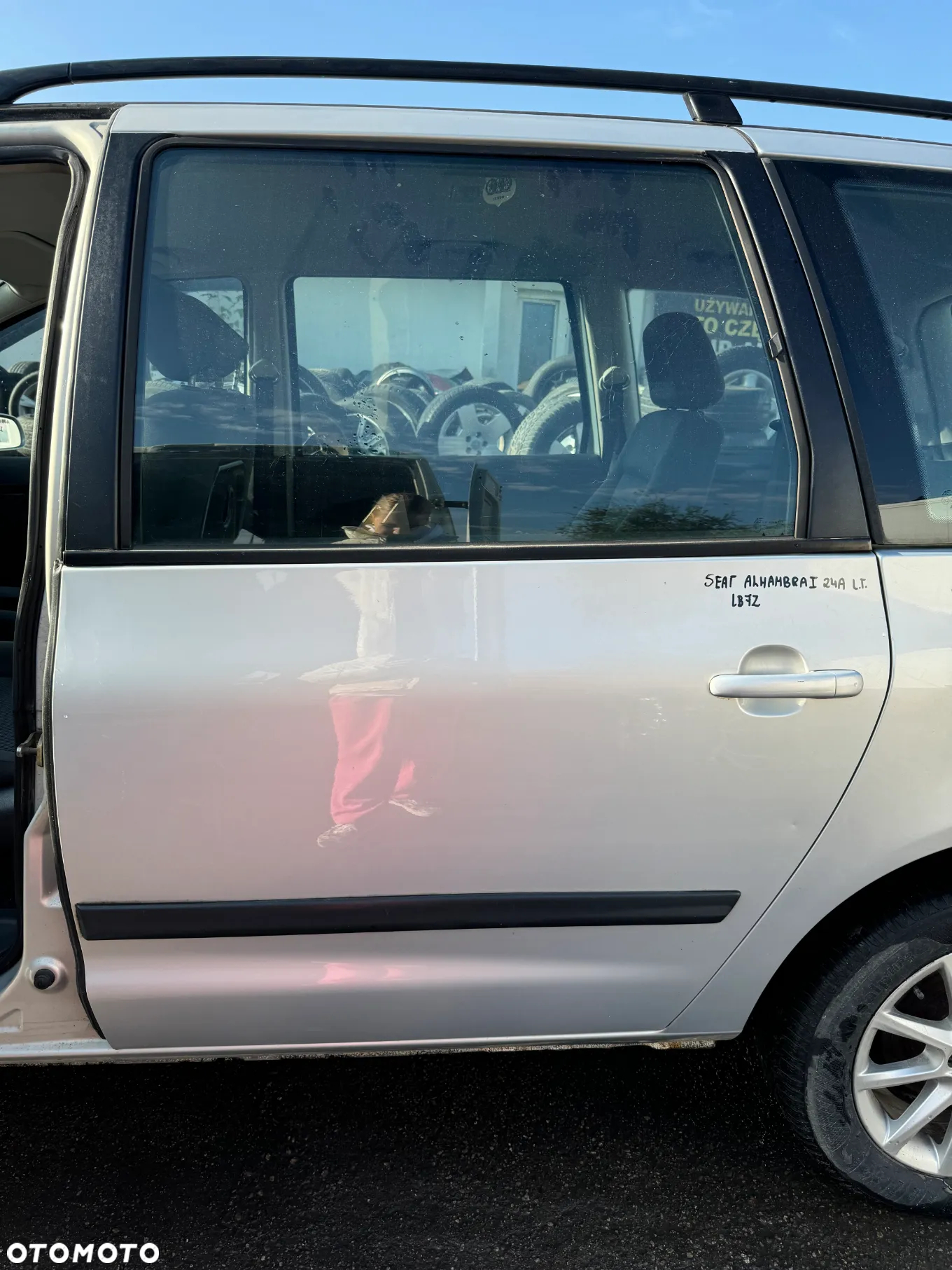 SEAT ALHAMBRA I LIFT DRZWI LEWE TYLNE LEWY TYŁ LB7Z KOMPLETNE - 2