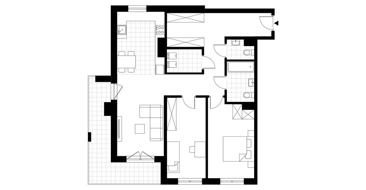 3-pokojowe mieszkanie 81m2 + balkon Bezpośrednio - Pełny obrazek: 3/23
