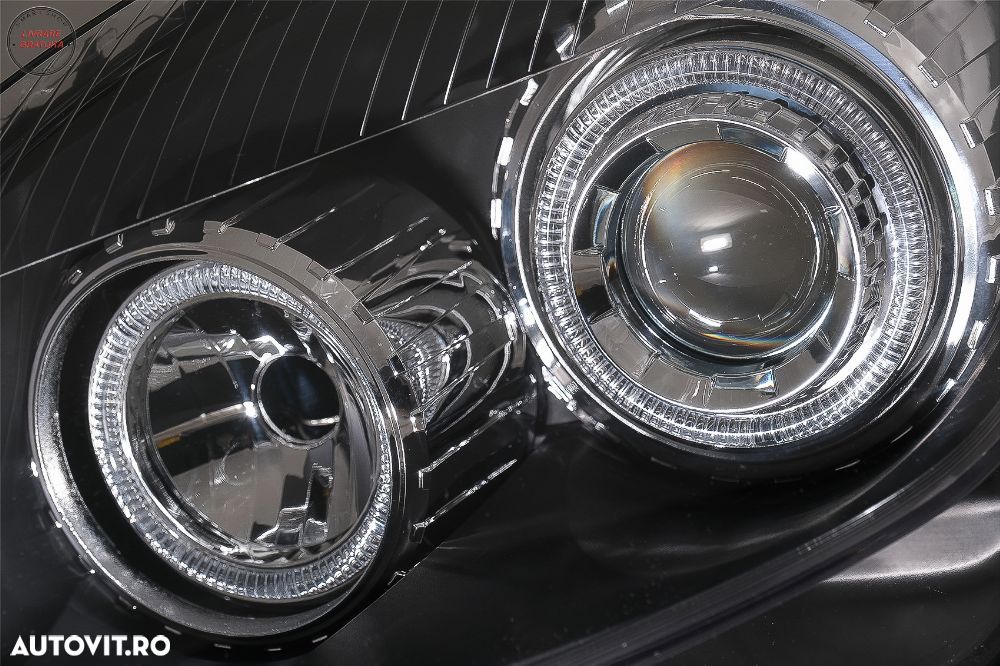 Faruri Opel Astra H (03.2004-2009) Angel Eyes Negru- livrare gratuita - 9