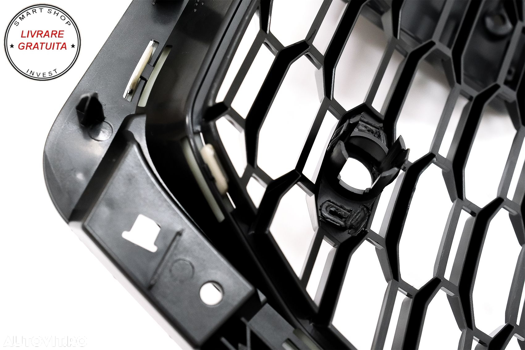 Grila Centrala Audi A5 F5 (2017-2019) RS Design Negru Lucios- livrare gratuita - 10