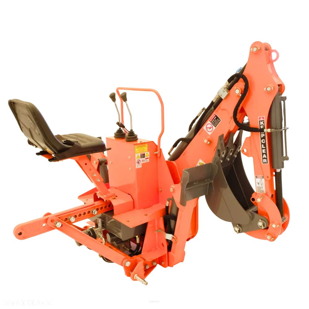 Koparka do ciągnika z własną pompą hydrauliczną BHM175 Mikrus Troll GEOGRASS Raty Transport - 5