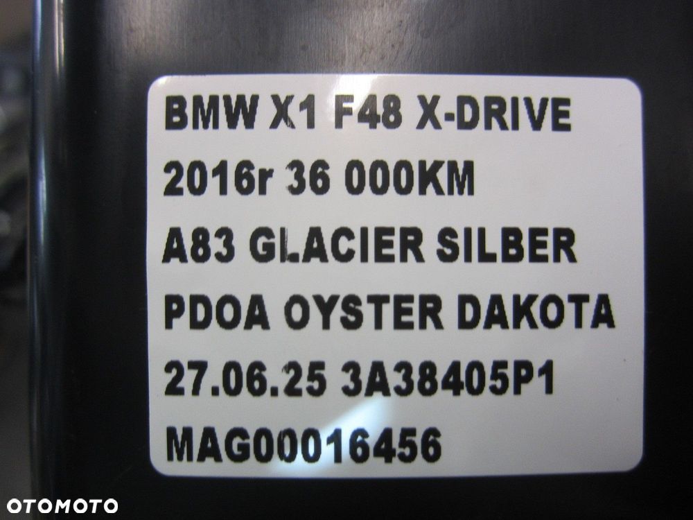 BMW X1 F48 MOCOWANIE ŚLIZG ZDERZAKA PRAWY TYŁ 7332318 51127332318 - 8