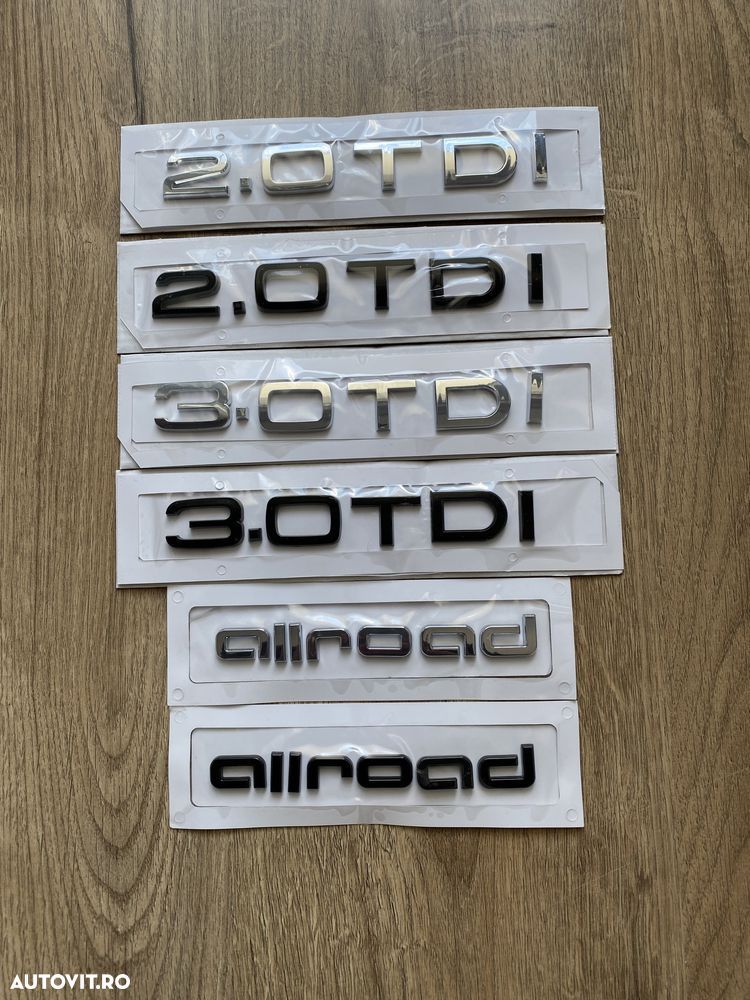 Emblema Embleme Scris Logo Semn Spate Portbagaj 2.0Tdi 3.0Tdi Allroad - 1