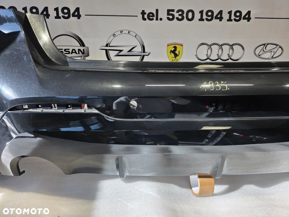 BMW 1 F40 19- M-PAKIET ZDERZAK TYLNY TYLNI TYŁ NA 4xPDC KOLOR CZARNY METALIK NR 51128070949 + 51128070950 NR AUKCJI NZ1935 - 13