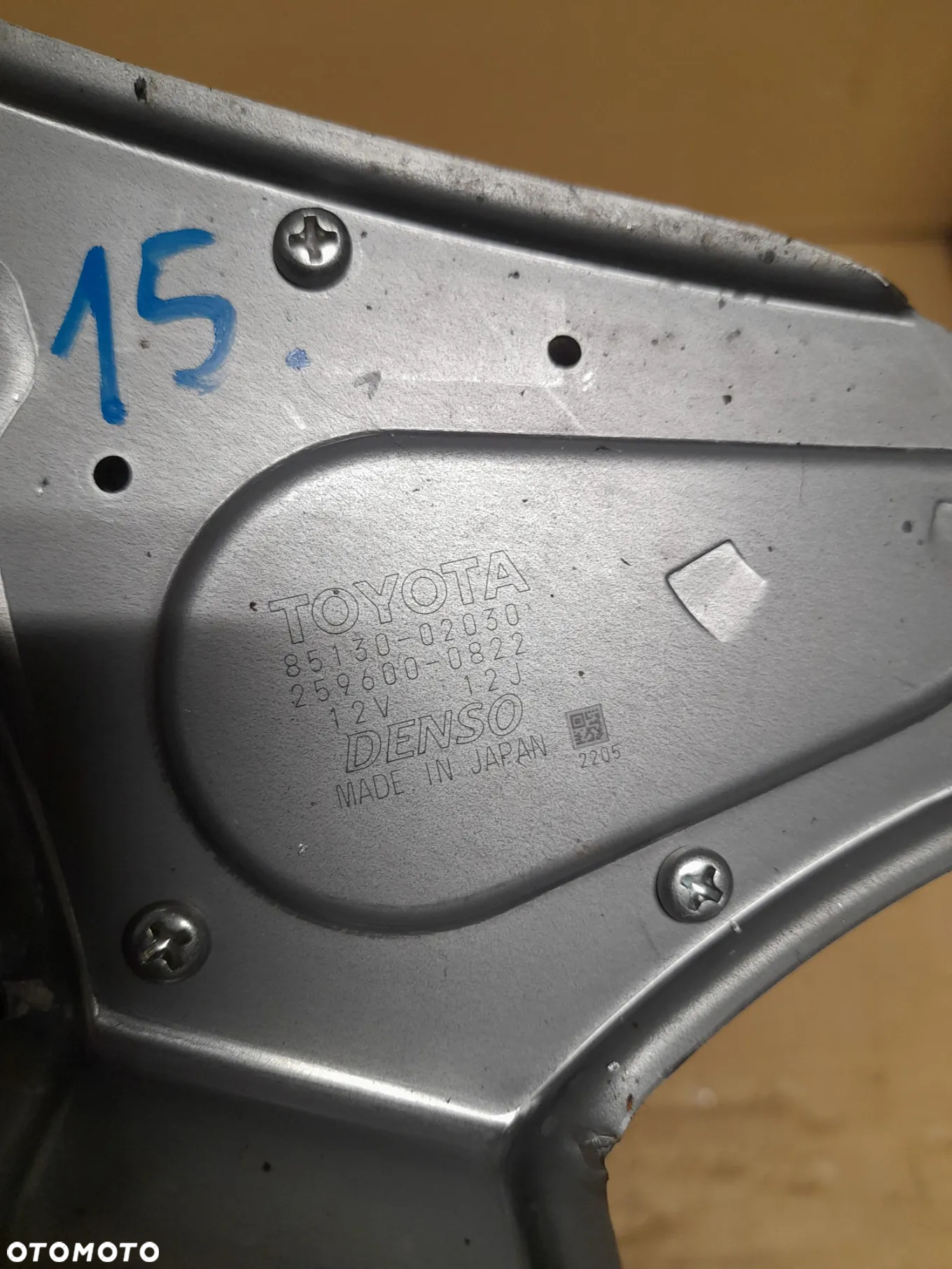 SILNICZEK WYCIERACZKI TYŁ TOYOTA AURIS I nr 85130-02030 - 3