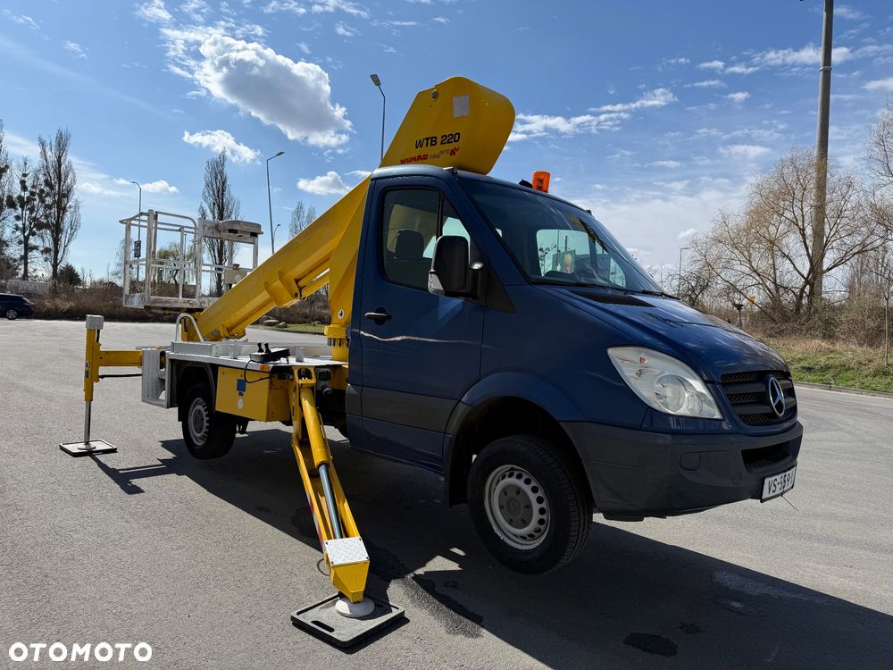 Mercedes-Benz Podnośnik Koszowy Wumag WTB 220 22 metry 14 w Bok Pilot UDT Palfinger zwyżka jak Gsr Ruthmann Multitel - 9