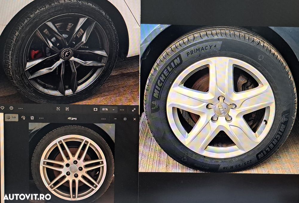 Roti 19 Jante 4F0601025BA Audi 4F0 601 025 BA Le Mans R19 5x112 cu anvelope 255 35 19 - 1