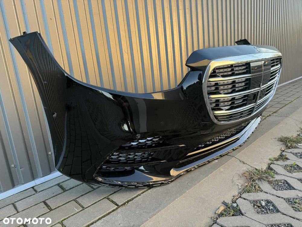 Mercedes Benz S Klasa W223 Zderzak Przód Przedni AMG 6xPDC 346 Onyx Black - 2