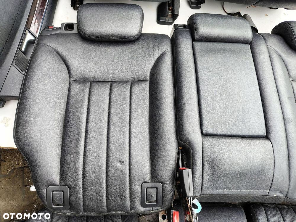 FOTEL FOTELE KANAPA BOCZKI CZARNA SKÓRA KOMPLET MERCEDES ML W164 - 6