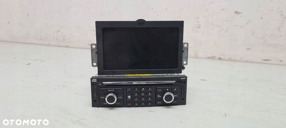 peugeot 207 06- radio 1 din nawigacja oryginał komplet - 1