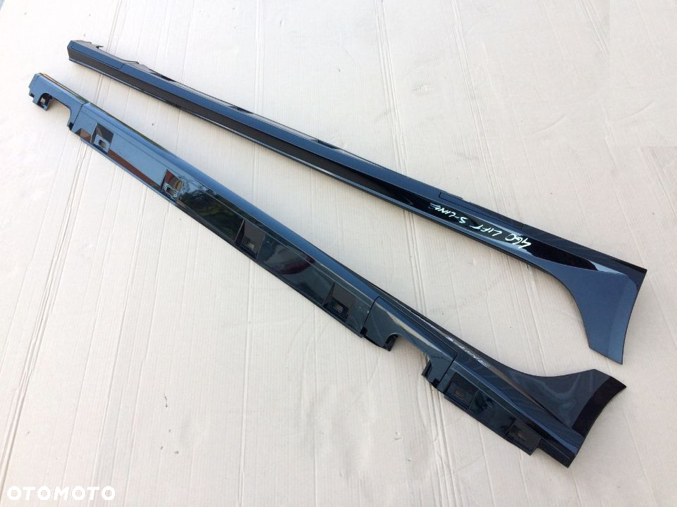 Listwy Progowe Boczne Audi A6 C7 4G0 LIFT S-Line CZARNE - 2
