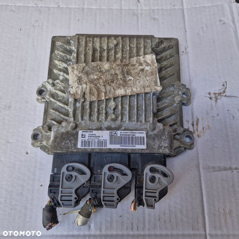 KOMPUTER STEROWNIK SILNIKA PEUGEOT 407 2.0 HDI HW9655534080 - 1