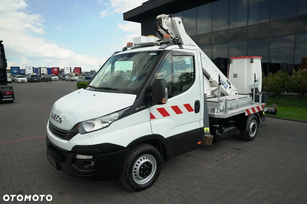 Iveco DAILY 35-140 / ZWYŻKA / PODNOŚNIK KOSZOWY FRANCE ELEVATEUR 141 TLE / 4 PODPORY / MANUAL / 2018 R - 12