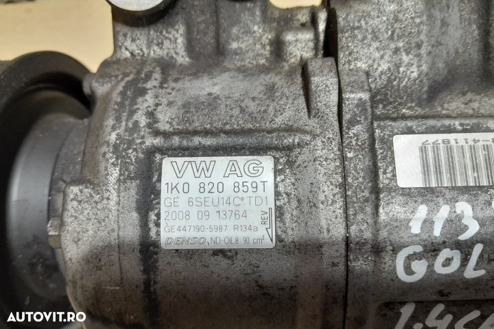 Compresor AC 1K0820859T Volkswagen VW Golf 6 [2008 - 2015] Hatchback - 3