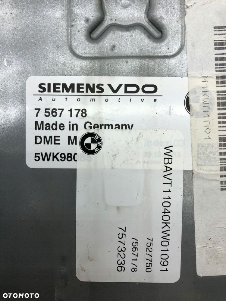 BMW E90 E91 325I N52 218KM ZESTAW STARTOWY 6943830 7567178 - 5