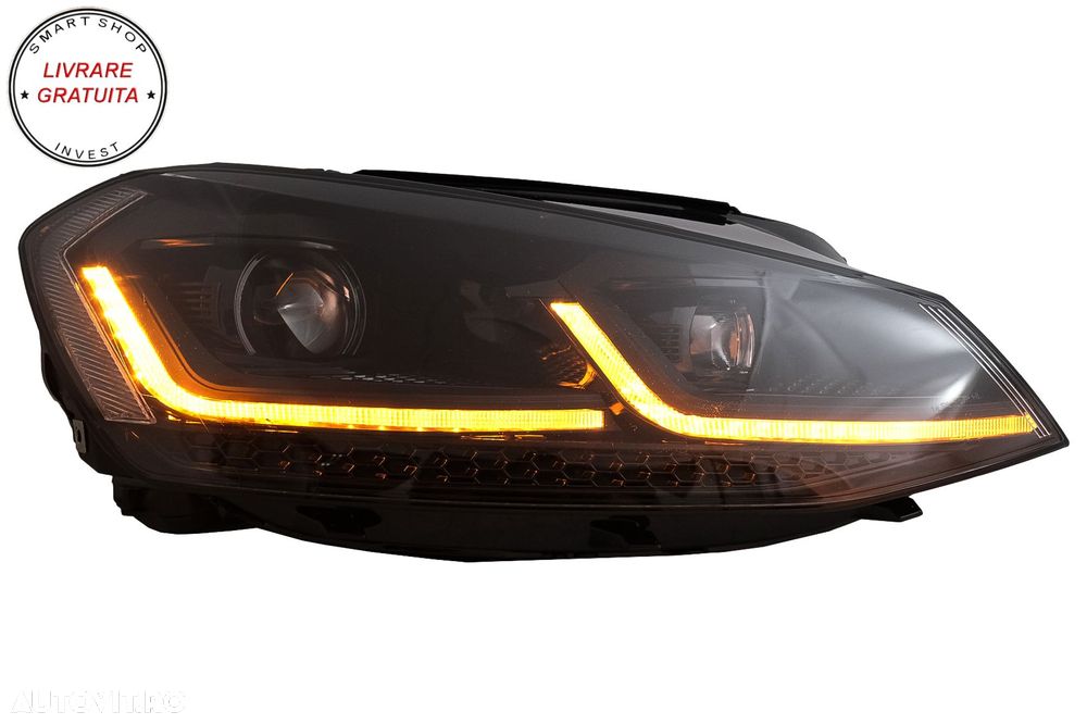 Faruri LED VW Golf 7 VII (2012-2017) Facelift G7.5 Design cu Semnal Dinamic- livrare gratuita - 12