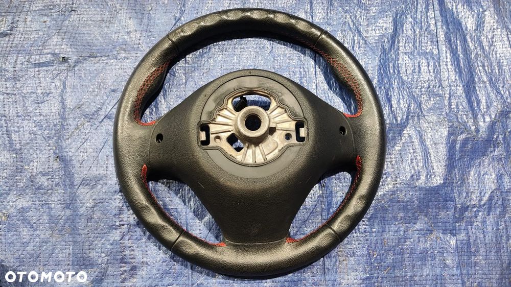 KIEROWNICA SPORT CZERWONA NIĆ CZARNA SKÓRA KOMPLETNA PODUSZKA AIRBAG 6796397 6791332 ORYGINAŁ BARDZO ŁADNA BMW F20 F21 F22 F23 F30 F31 F32 F33 F34 F36 - 9