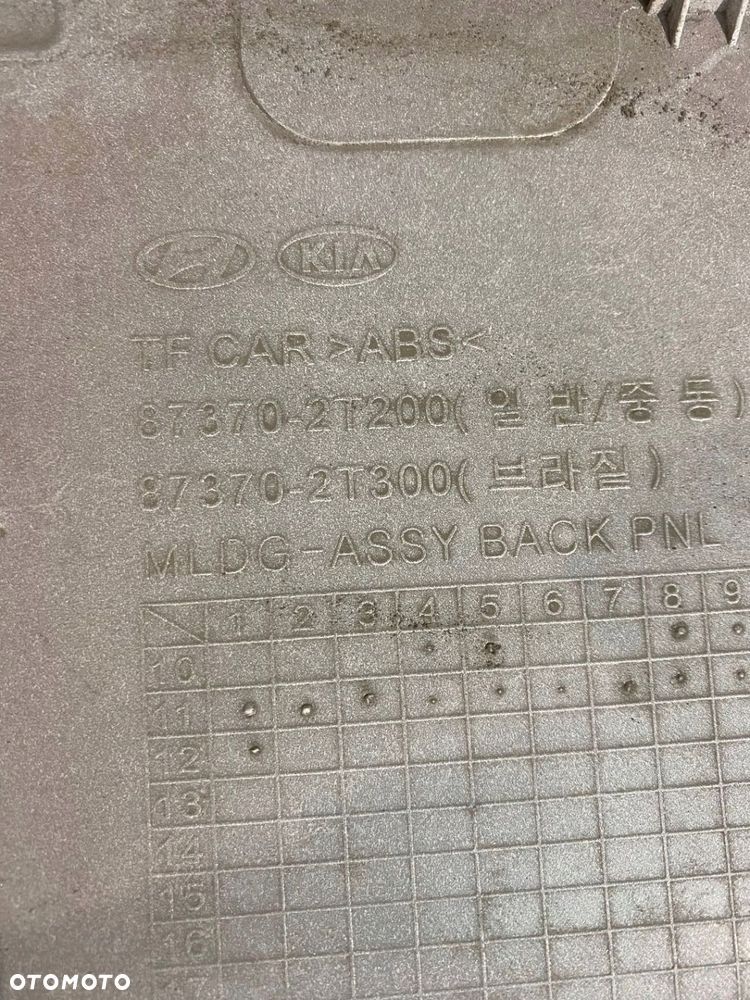 OSŁONA BLENDA KLAPY KIA OPTIMA III SEDAN - 4