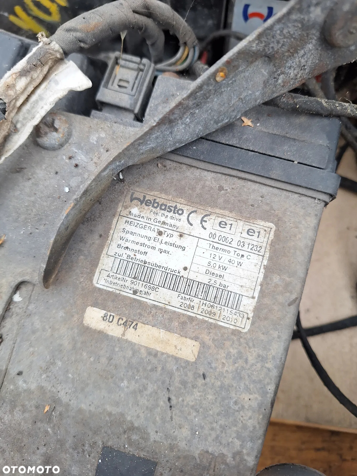 WEBASTO PIEC OGRZEWANIE POSTOJOWE VW T5 07R Thermo Top C / E - 4