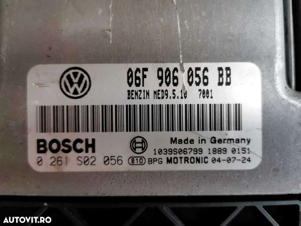 ECU Calculator motor Seat Altea 2.0 06F906056BB 0261S02056 MED9.5.10 - 2