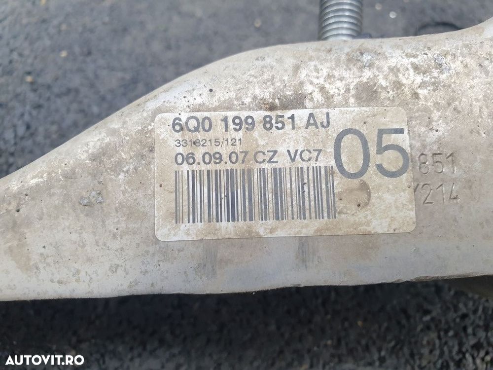 Suport tampon motor balansor SEAT IBIZA IV 6L1 2002 - 2009 1.2 1.2 BBM 6Q0199851AJ  / 6Q0 199 851 AJ - 2