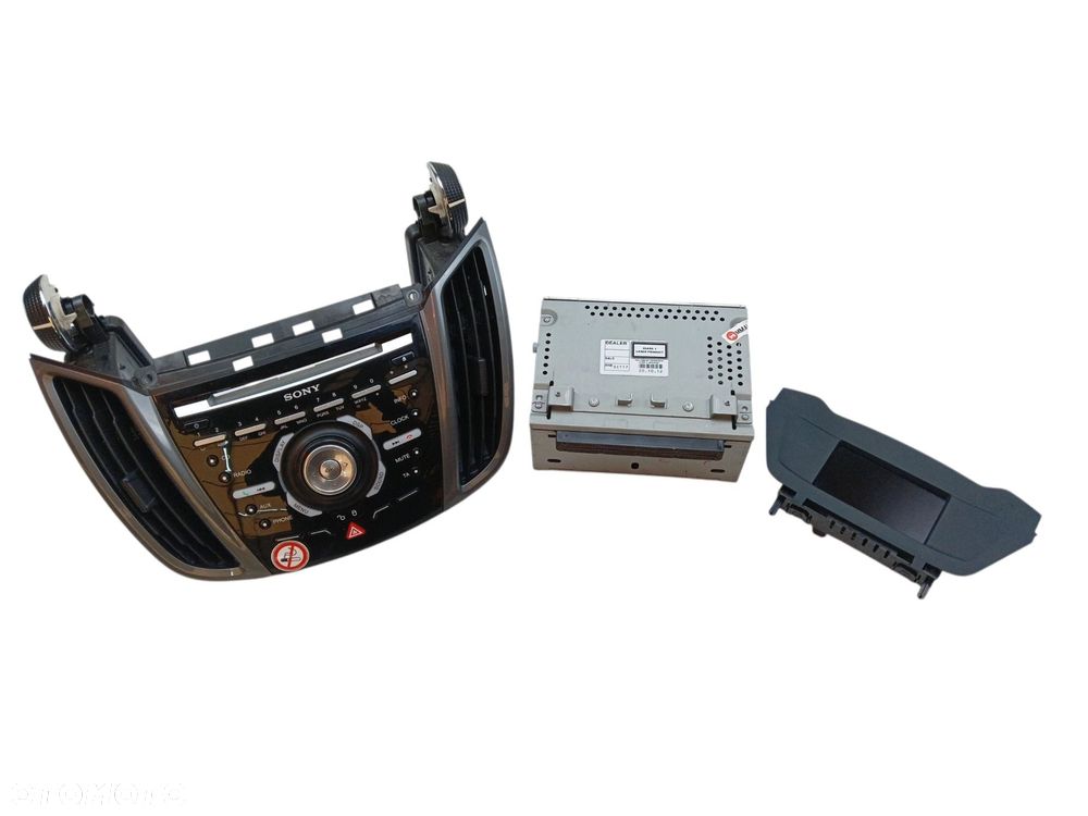 RADIO WYŚWIETLACZ PANEL KOMPLET FORD C-MAX MK2 (2010-2015) 1.0 EcoBoost 125KM BM5T-18B955-CG, AM5T-18C815-RK, AM5T-18K81 - 1