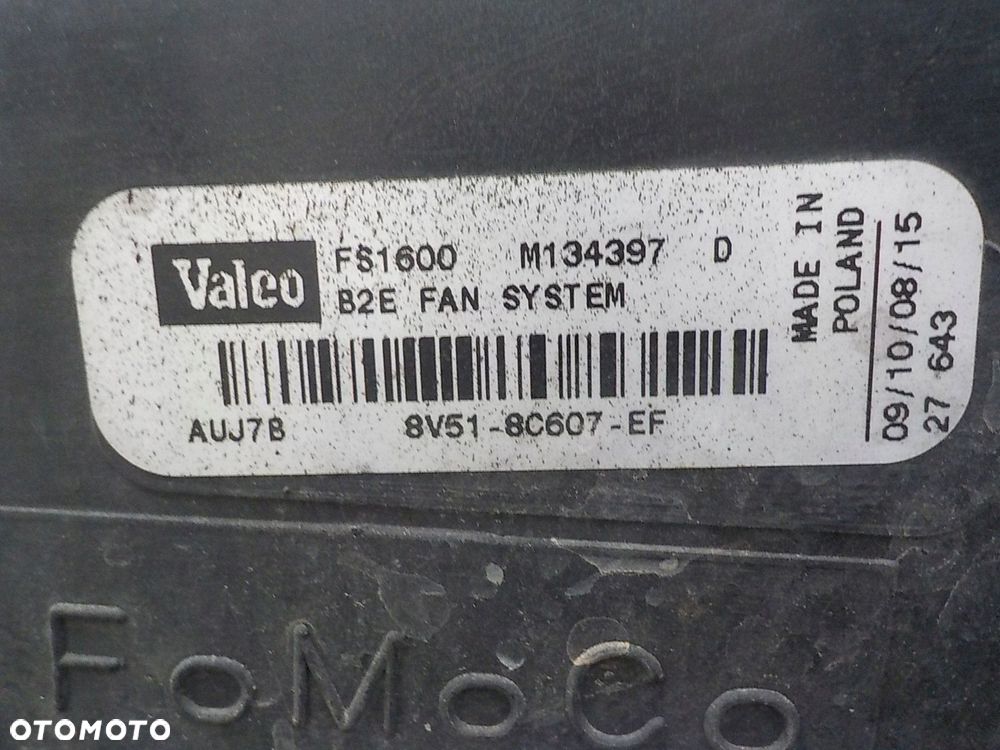 FORD FIESTA MK7 WENTYLATOR MODUŁ CHŁODNICY 8V51-8C607-EF - 3