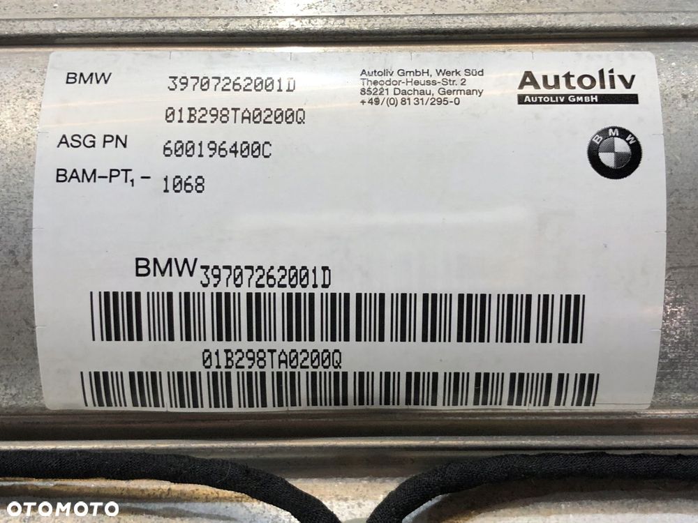 bmw 7 e65 konsola deska rozdzielcza airbag 4,4i - 9