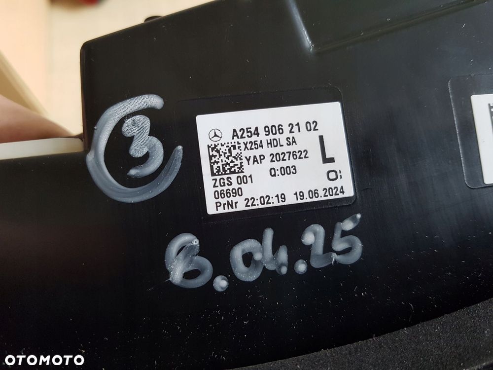 mercedes glc w254 lewa lampa tył na klapę a2549062102 - 4