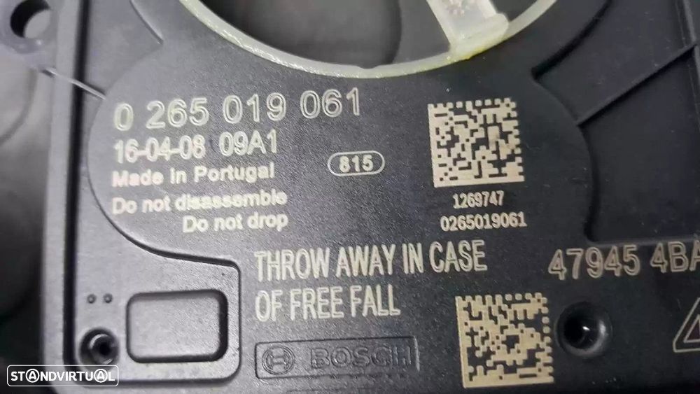 SENSOR ANGULO DIREÇÃO NISSAN QASHQAI II TODO TERRENO, FECHADA 2016 -479454BA0A - 1