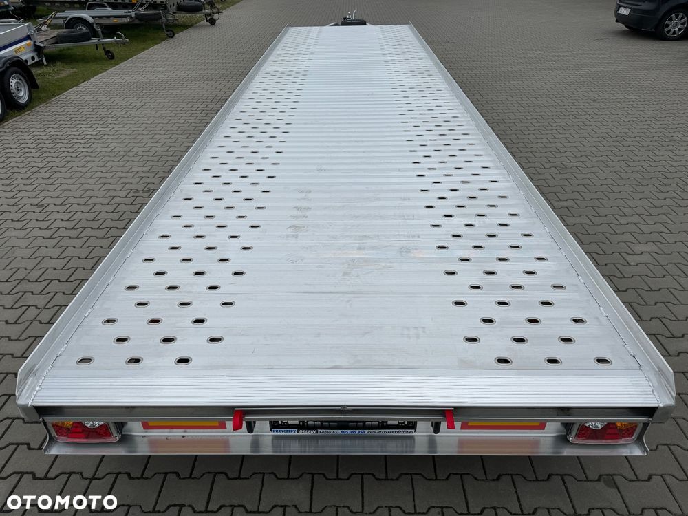 Gromex laweta aluminiowa | 850x210cm | DMC 3500kg | platforma na 2 auta | 3 osie AL-KO | OŚWIETLENIE LED - 19