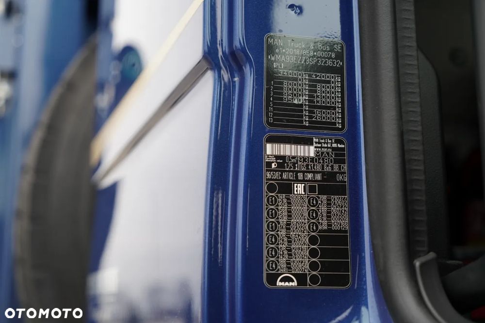 MAN TGS 41.480 / 8X6 / WYWROTKA 3 STRONNA / BORDMATIC / KH KIPPER / AUTOMAT / FABRYCZNIE NOWY / 2025 / - 38