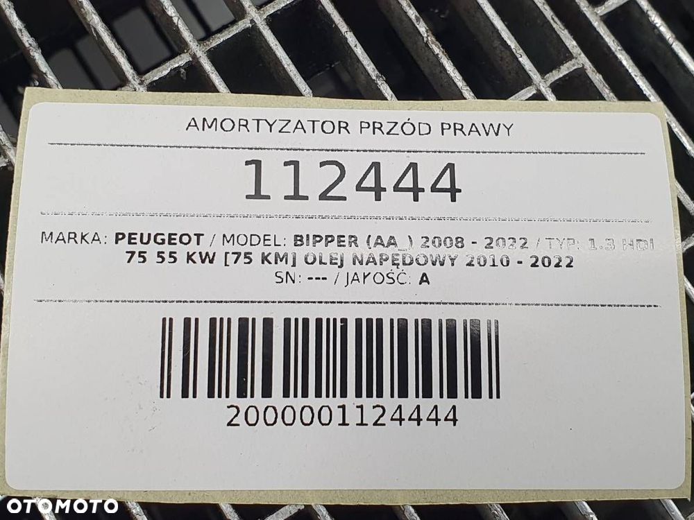 AMORTYZATOR PRZÓD PRAWY MCPHERSON BIPPER FIORINO NEMO - 8