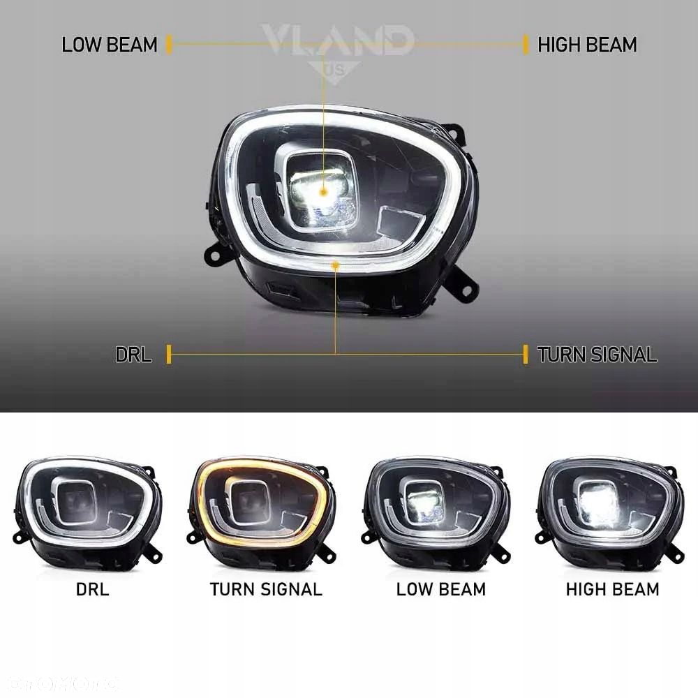 Reflektory Lampy kpl Full Led Diodowe Black Matrix Mini Countryman II 2 f60 - 9
