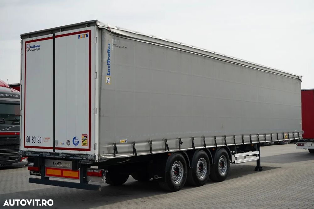 LeciTrailer CORTINĂ / STANDARD / PODEA PUTERNICĂ / AXĂ RIDICATĂ / ANVELOPE 100% / AXE - 7